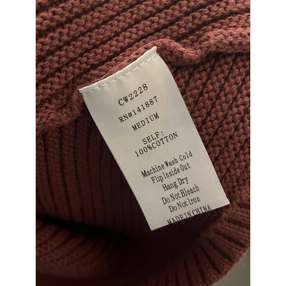 TCEC Pullover Sweater Size M Mauve Color V-Neck Long Sleeves - Picture 6 of 6